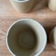 Set of 7 vintage stoneware cups, Grès CNP Village France