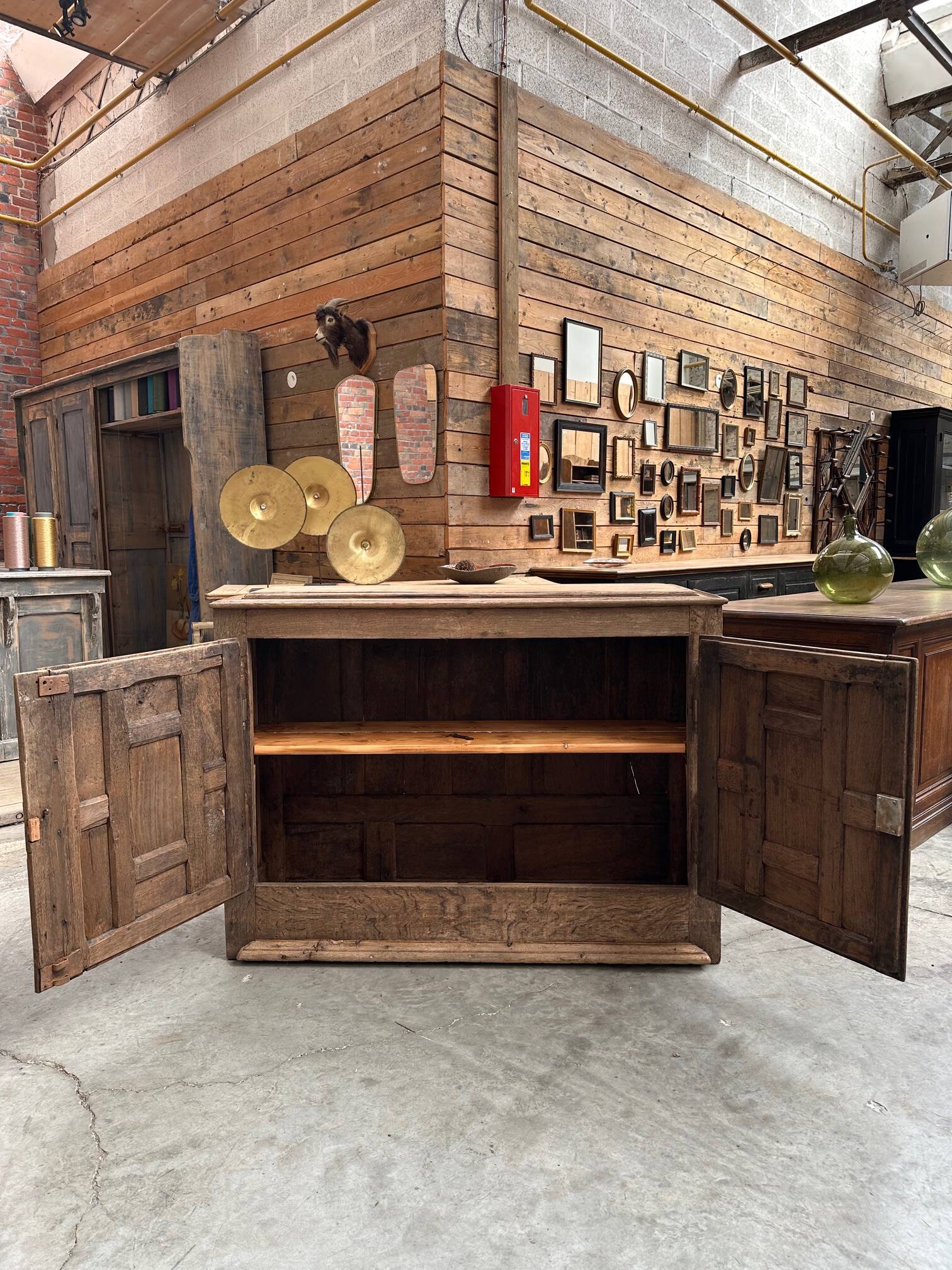 18th century country sideboard in solid oak