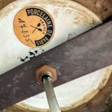 Porcelaine de Paris with exotic birds porcelain table lamp, 1950s.