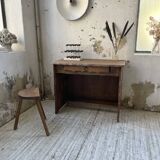 Aranjou elm brutalist desk