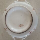 6 plates and vegetable iron earth Lunéville