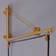 Wall lamp with telescopic counterweight Stilnovo brass