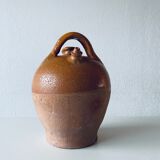 Old bohemian pottery, terracotta jug