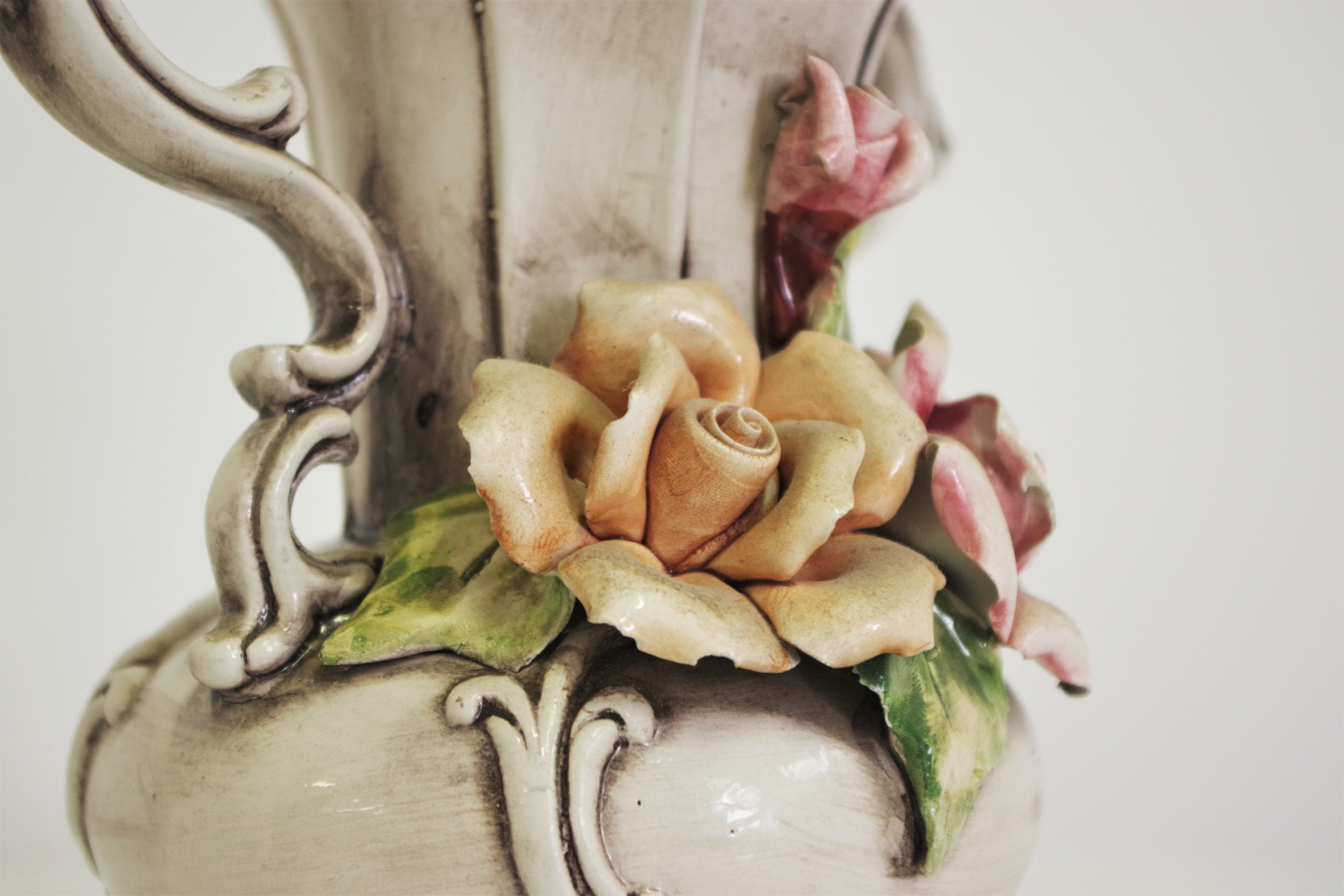 Capodimonte floral jug, 1940