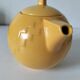 Salins teapot – Memphis design from the 1980s, golden yellow colour.