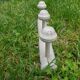 Old wall coat rack with linen patina