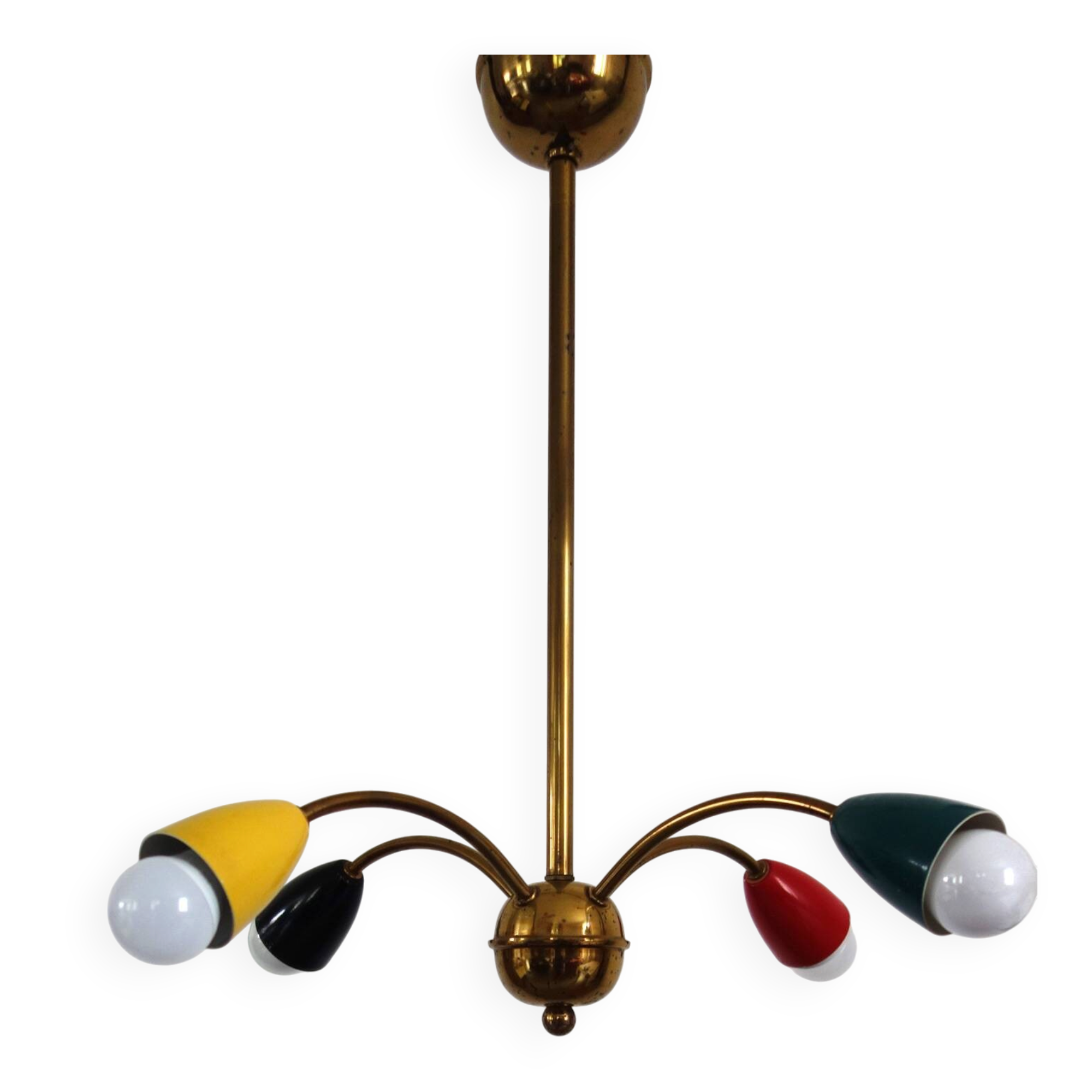Lustre Spoutnik 4 branches années 60