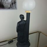 Black ceramic lamp woman floor lamp