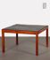 Vintage coffee table in wood and slate, 1970