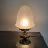 Art Deco lamp with glass globe