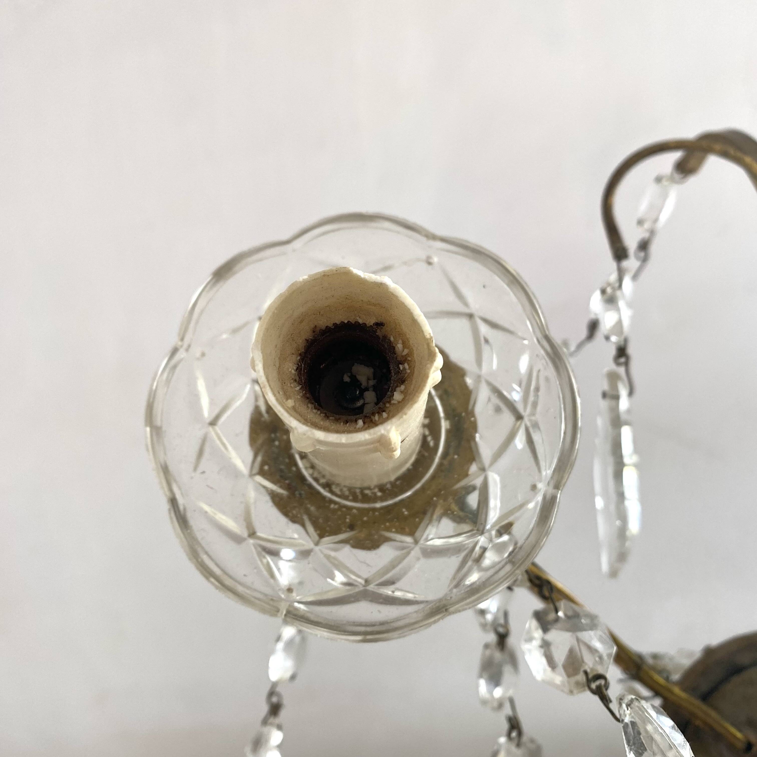 4-light chandelier with tassels, height 80cm