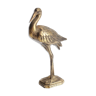 Brass stork statue