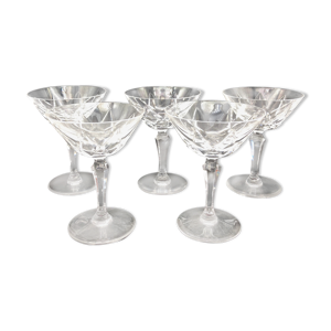5 coupes à champagne
