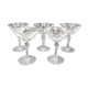 5 glasses of champagne in Saint Louis crystal signed Ardèche model