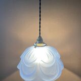 Art Deco molded glass pendant light
