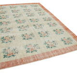 Oriental handmade contemporary 1980s beige rug 202 cm x 284 cm