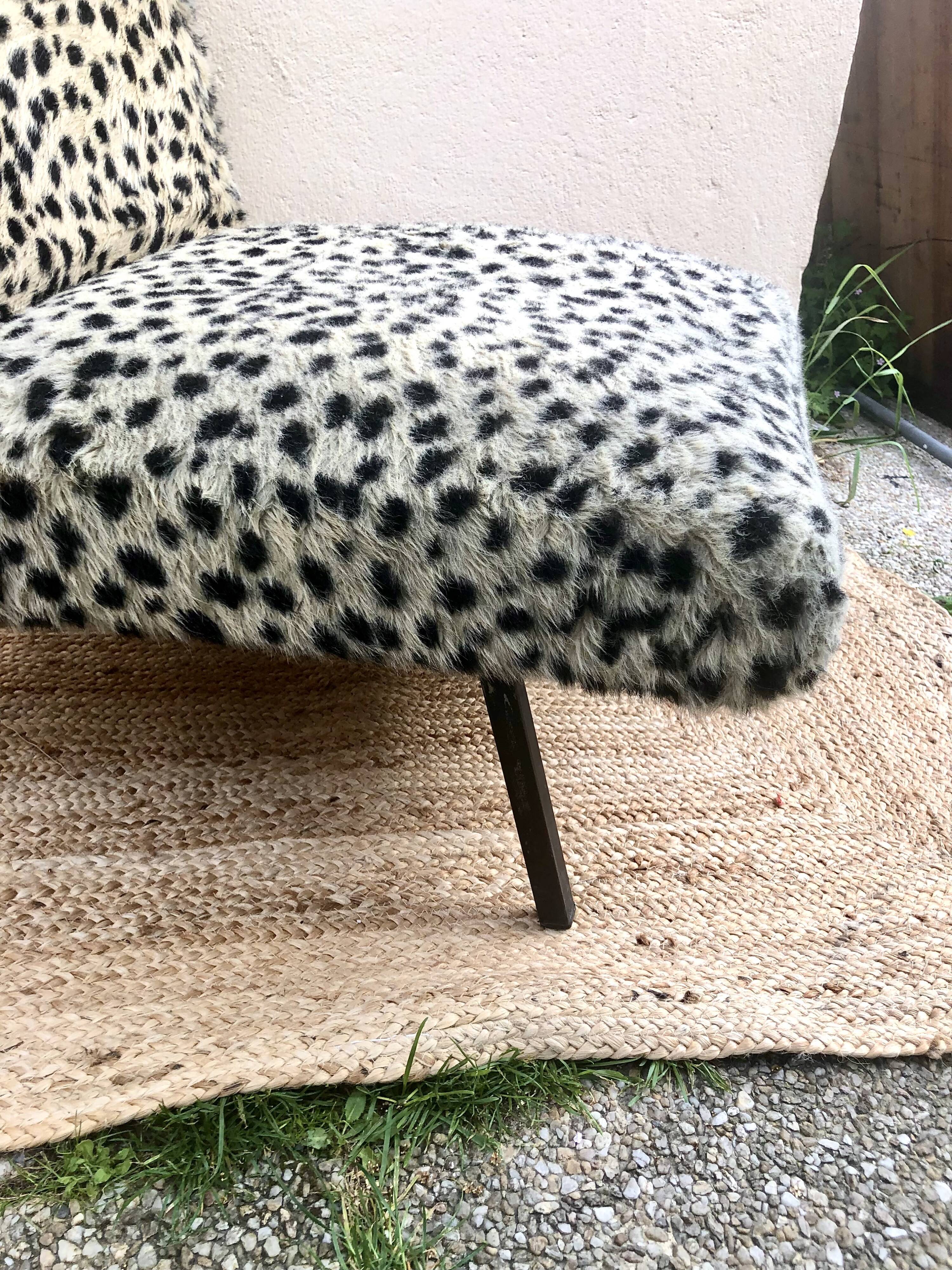 Vintage heater 50's leopard