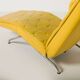Mid Century / Modernist / Bauhaus Style  Chaise in yellow leather / chrome