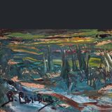 Provencal landscape painting