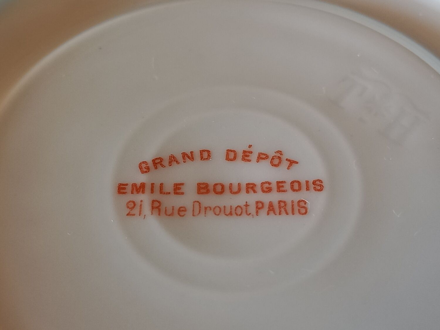 Tea service coffee porcelain Limoges Émile Bourgeois old 19th 20th
