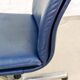 Sitag Ocean Blue Leather Executive Desk Chair. Switzerland, 1970s