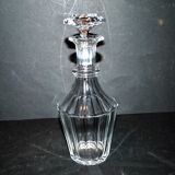 BACCARAT Carafe à liqueur ancienne en cristal taillé à côtes plates 1840