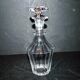 BACCARAT Antique liqueur carafe in cut crystal with flat ribs 1840