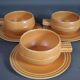 Set 6 cups of coffee or tea in earthenware Faïencerie nouvelle de Provence 60/70s