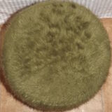 Ottoman chest rug of color green retro vintage 1960