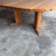 Table à manger extensible en pin massif, Scandinavie, années 1970