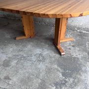 Extendable dining table in solid pine, Scandinavia, 1970s
