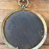 Round brass mirror