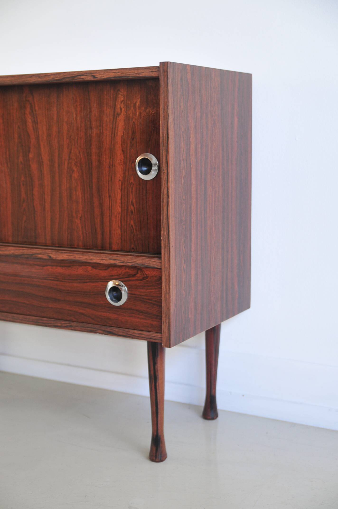 Buffet audio vintage en palissandre