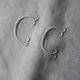 Pair Antique damask napkins white Monograms C C