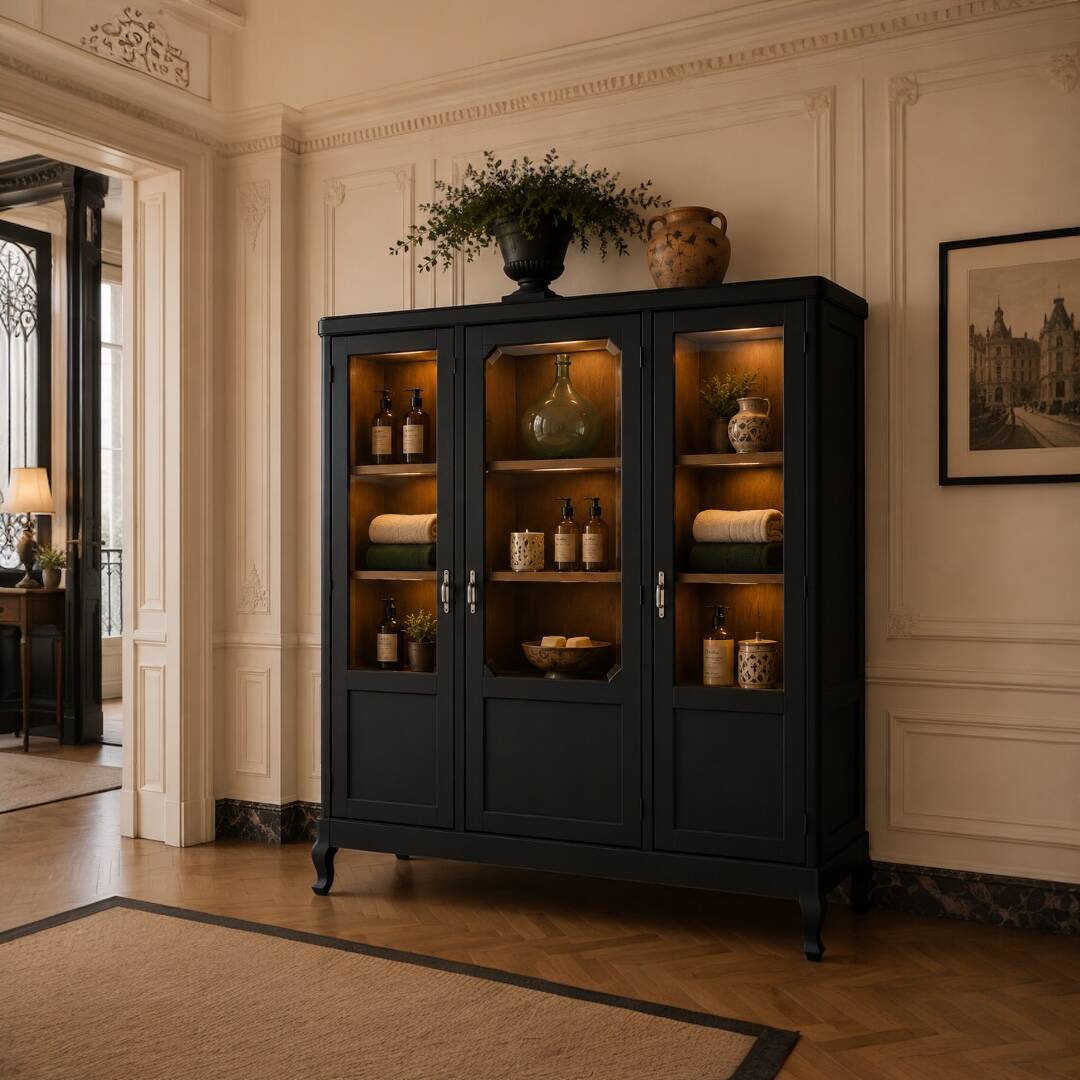 Armoire vitrée art déco démontable 1930
