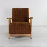 Forties dutch design larger lounge chair attributed to Jan den Drijver