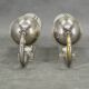 Pair of Art Deco Nickel and Glass Wall Lights, 1930s