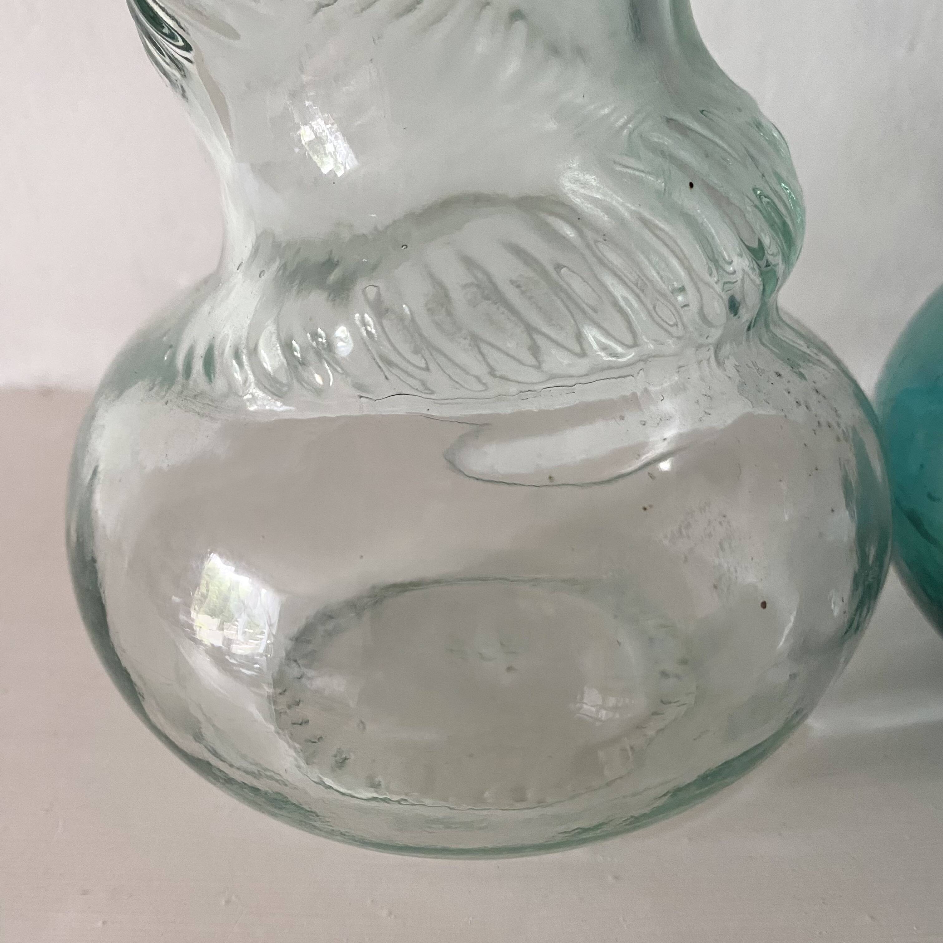 Vintage twisted Italian Empoli bottles