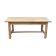 Table de ferme poncée 176 cm