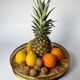 Aldo Tura style tray in Lucite burl wood, Italy, circa 1970