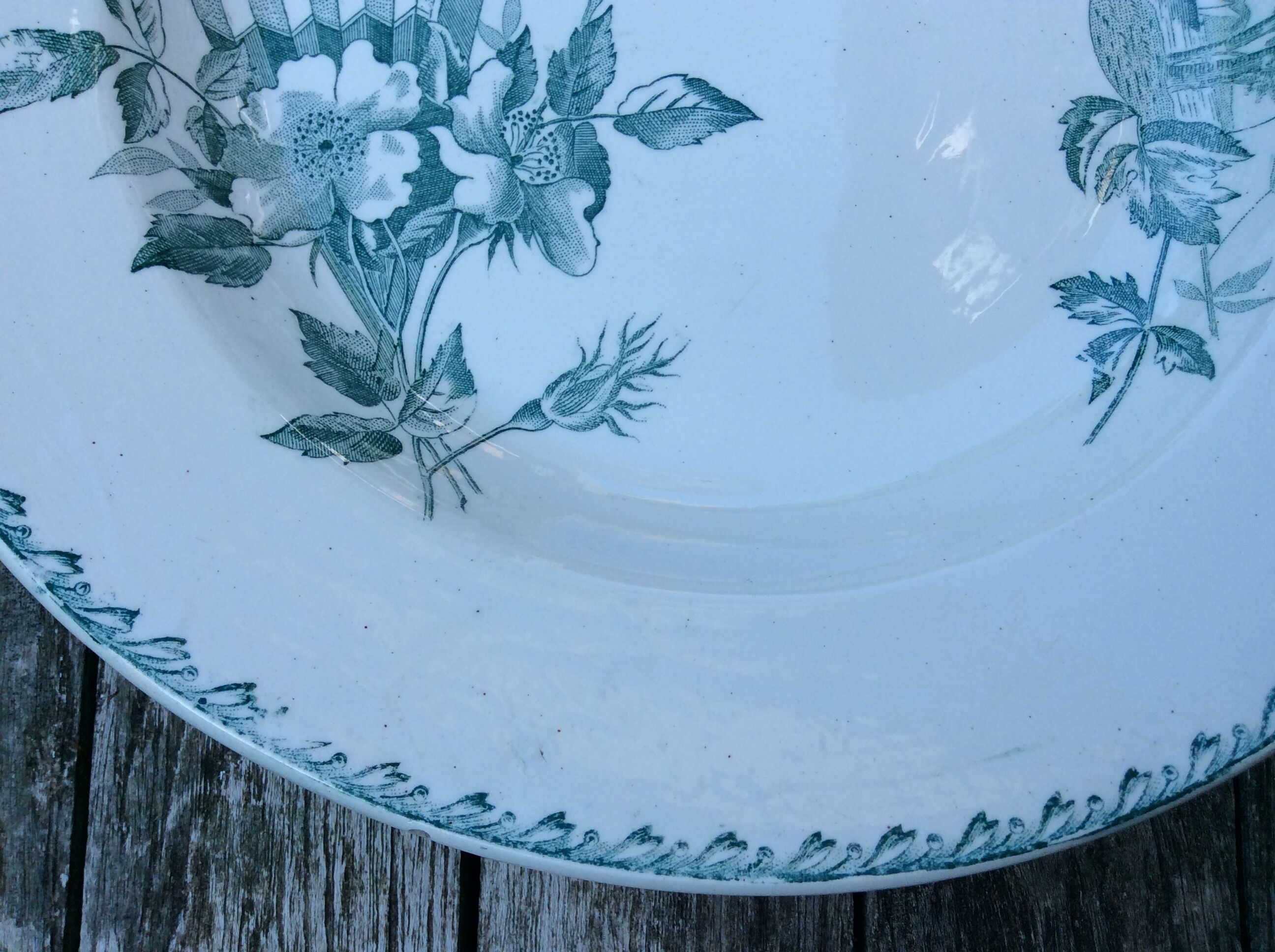 Series 6 tablespoons Plate Iron Earth
