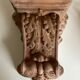 Neo classical console terracotta shelf acanthus leaves