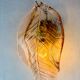 Italian "Leaf" Murano pink glass wall sconce, circa 1970s