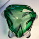 Green Murano glass vide-poche / ashtray from 1970