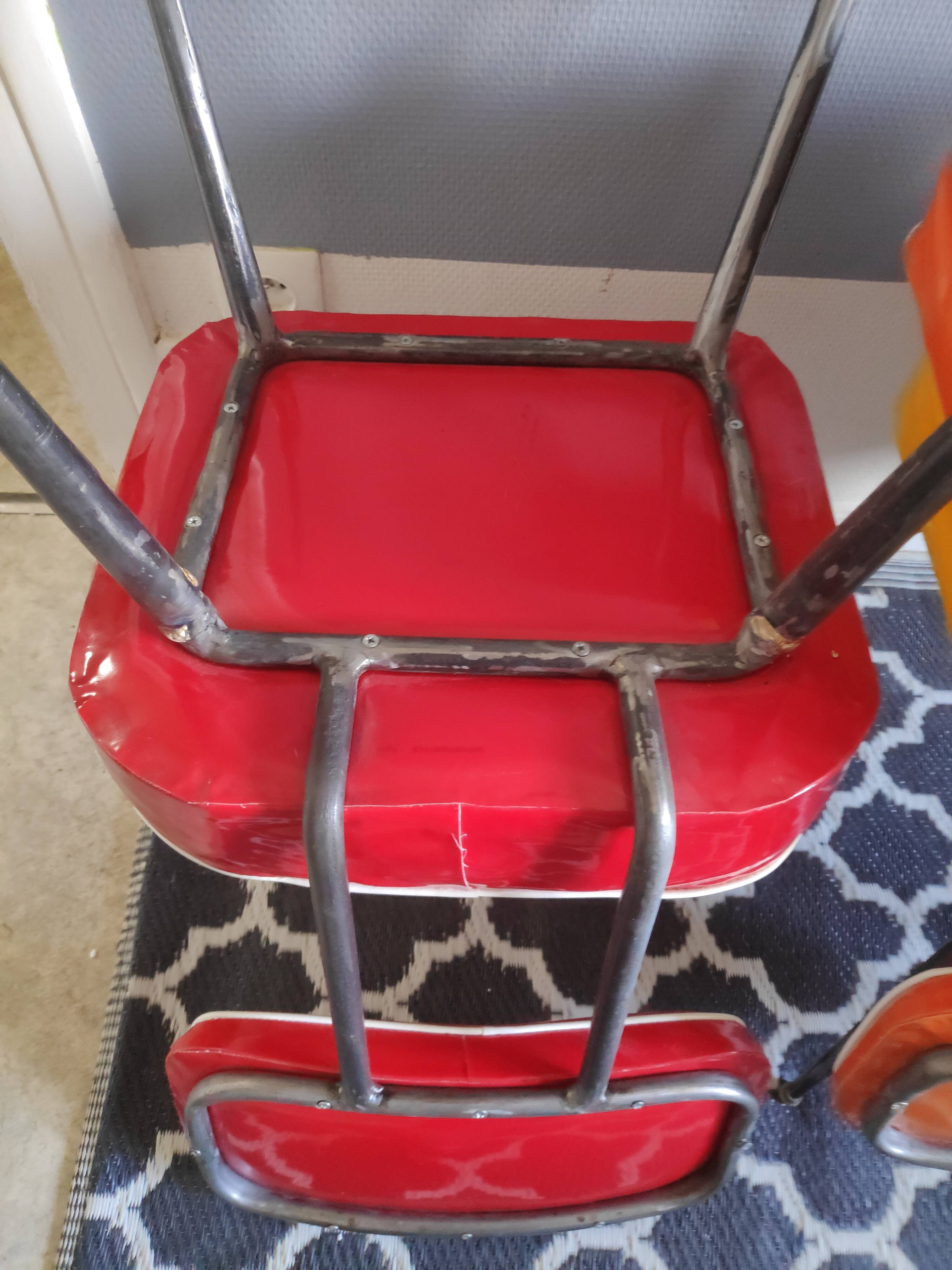 Vintage vinyl chairs