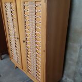 Armoire en rotin vintage