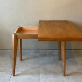 Vintage wooden portfolio table