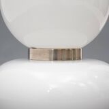 Table lamp with double white glass diffuser, 1970s