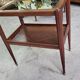 Table d'appoint ou desserte a miroir art deco en marqueterie