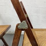 Lot folding chairs in canning